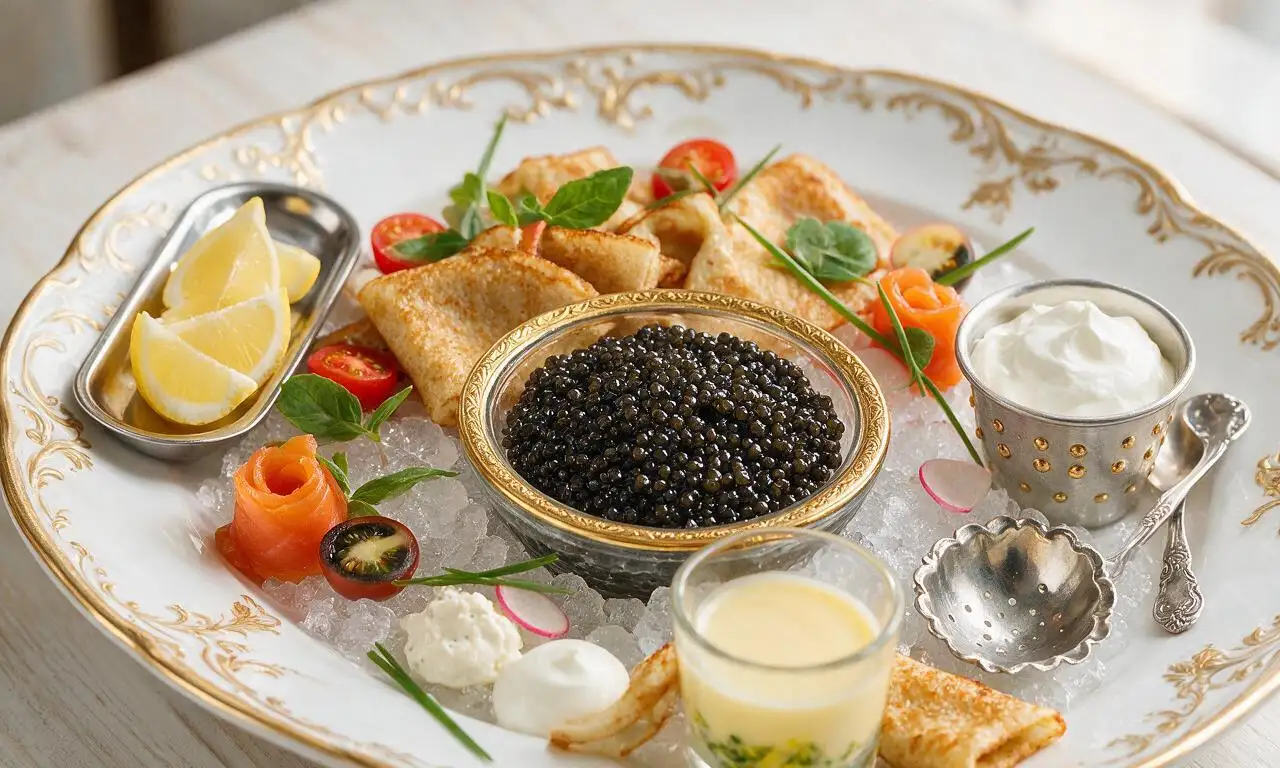 Caviar service
