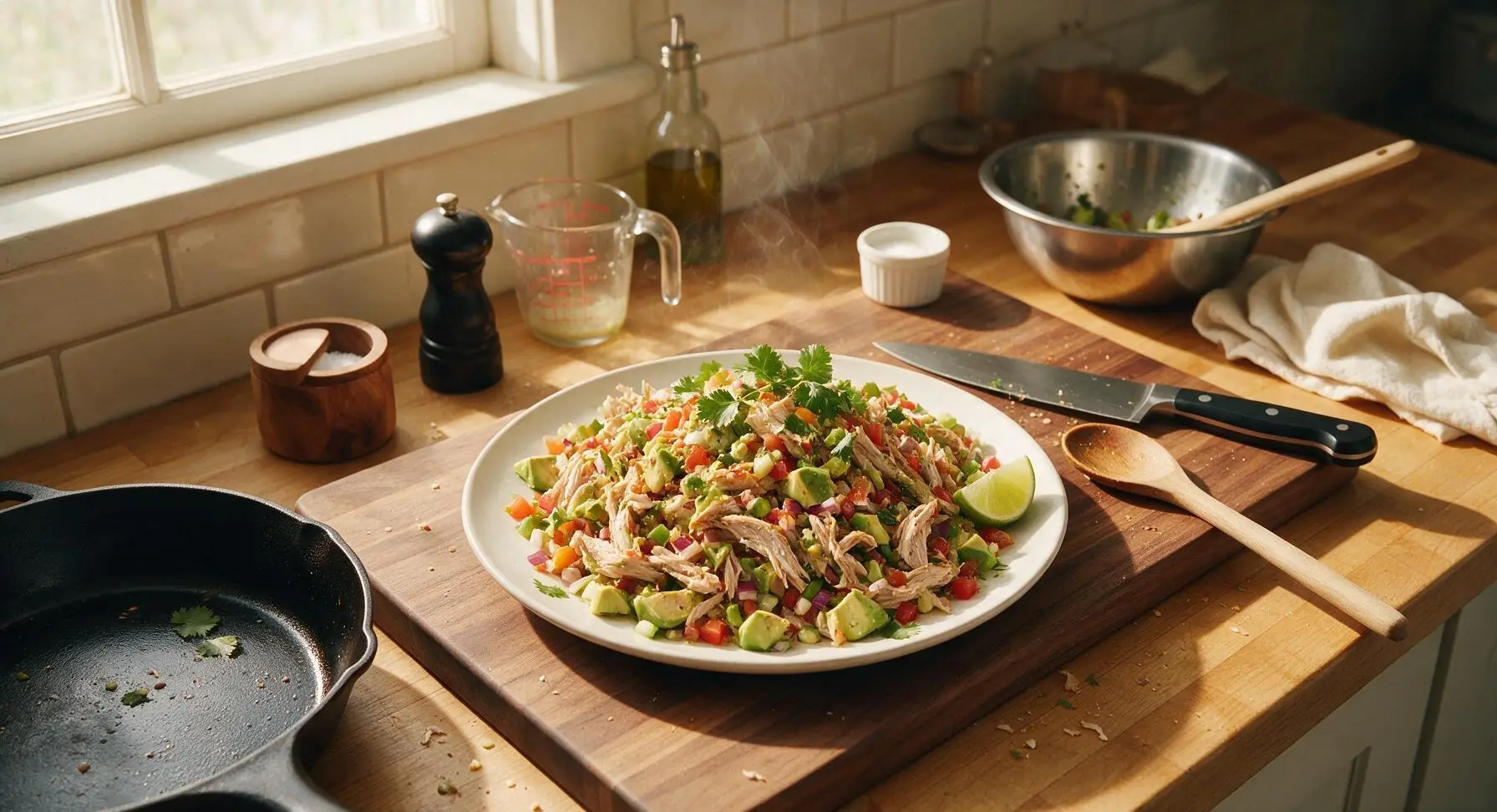 Leftover Turkey Mexican Salad