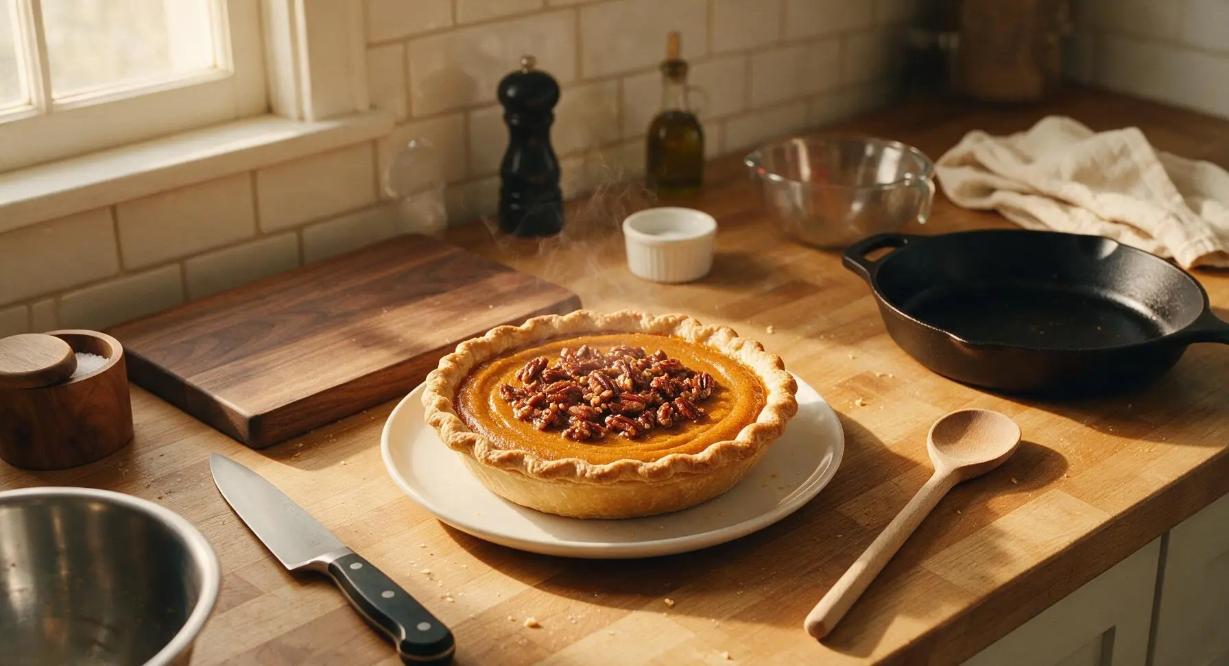 Pecan Pumpkin Pie