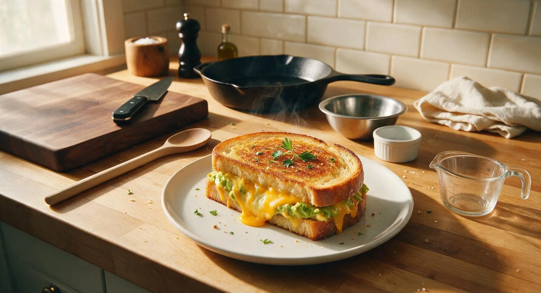 Avocado Grilled Cheese