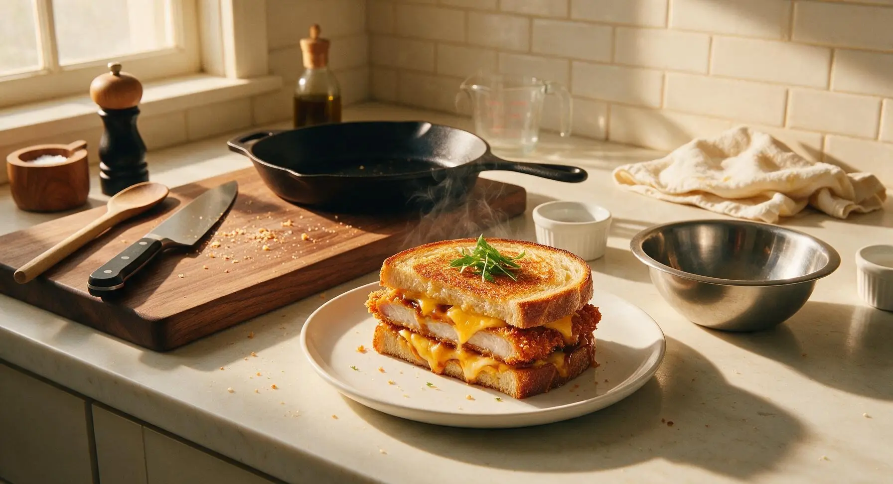 Tonkatsu Grilled Cheese
