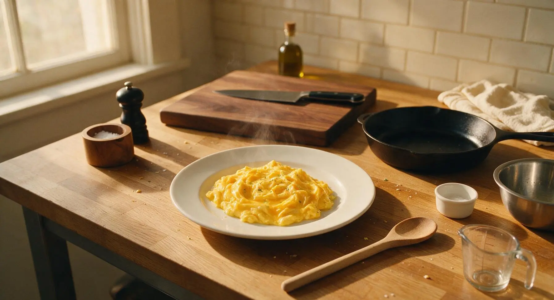 Runny Scrambled Eggs