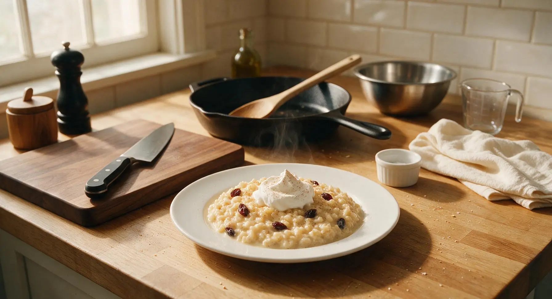 Eggnog Rice Pudding